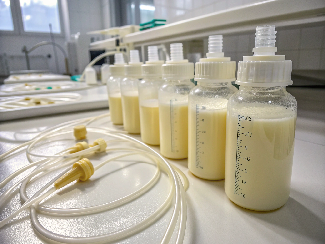 Sealed lipotropic nutrient solution vial on clinical consultation tray